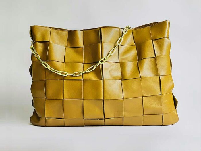 Vegan Accessories Leather Bag Yellow