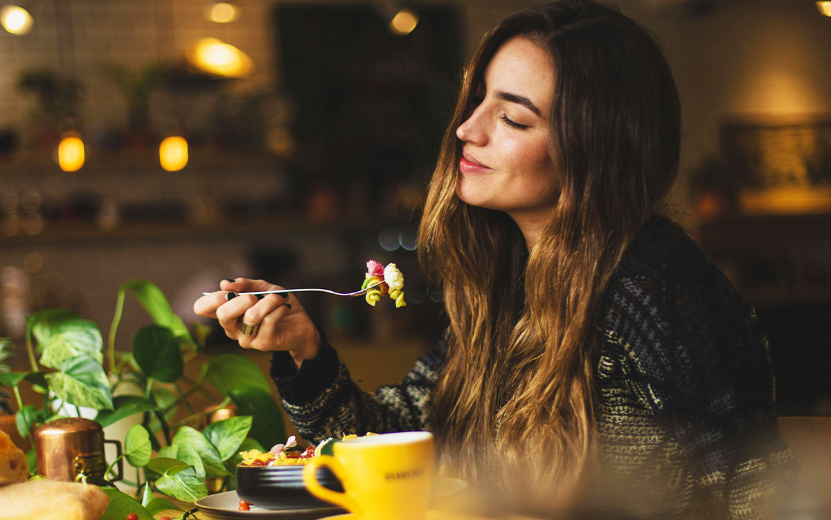 Woman Eating